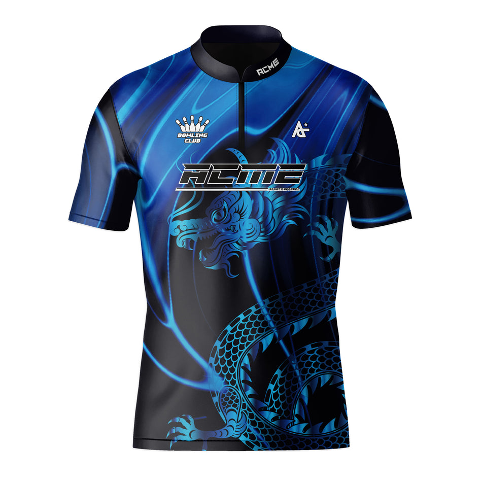 ACME Co96 Bowling Zip-up T-shirts Blue Dragon