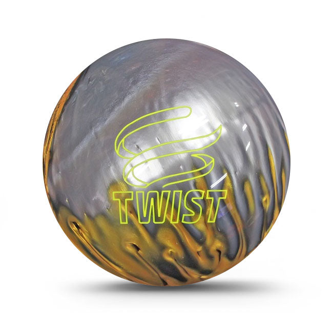 Brunswick Twist Black Gold Silver Snow Bowling Ball