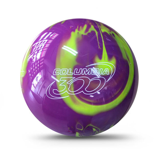 Columbia 300 Scout R Magenta Yellow Bowling Ball 2