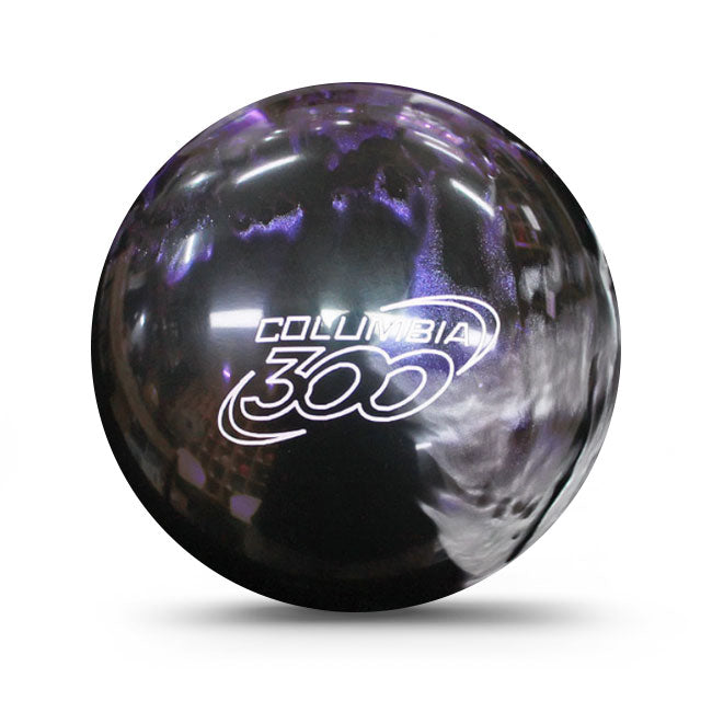 Columbia 300 White Dot Black Purple Silver Bowling Ball 2