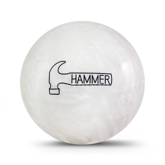Hammer Black Widow Spare White Hardball Overseas Bowling Ball OEM back