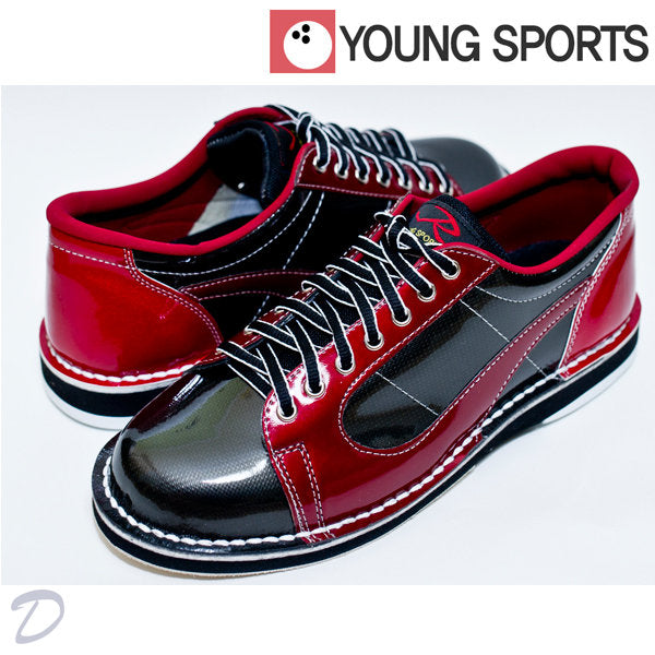 Young Sports Right Handed Bowling Shoes RS200 BlackRed