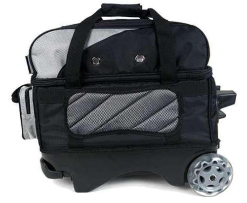 Premium 2 Bowling Ball Roller Bag ABS Black Color Authentic 3