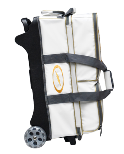 3 Bowling Ball Roller Volt Bag Storm White/Gold Color Authentic 5