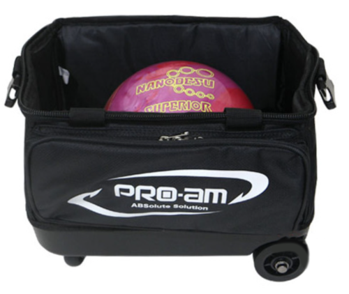 Premium 1 Bowling Ball Roller Bag ABS Red/Yellow Color Authentic 5