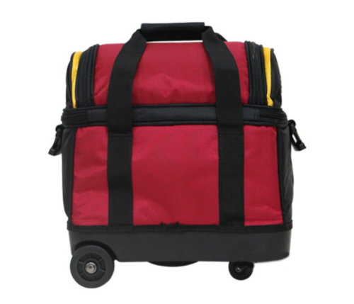 Premium 1 Bowling Ball Roller Bag ABS Red/Yellow Color Authentic 2