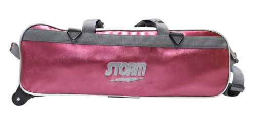 Signature 3 Bowling Ball Tote Bag Storm Rose/White Authentic 2