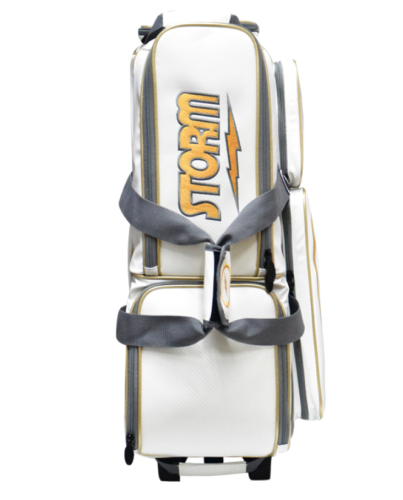 3 Bowling Ball Roller Volt Bag Storm White/Gold Color Authentic 2