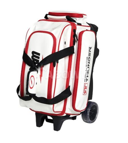 Storm Rolling Thunder Plus 2-Ball Roller Bag Bowling Bag White Red