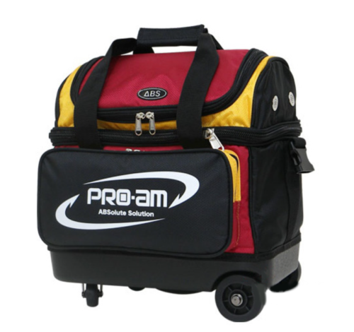 Premium 1 Bowling Ball Roller Bag ABS Red/Yellow Color Authentic