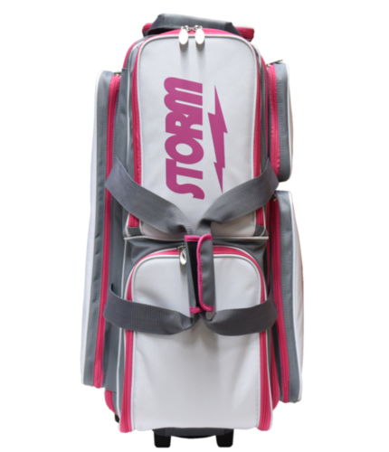 2024 3 Ball Roller Volt Storm Bowling Bag White/Pink Color Authentic