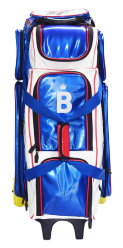Enamel 4 Bowling Ball Roller Bag Brunswick White/Blue Color Authentic 2