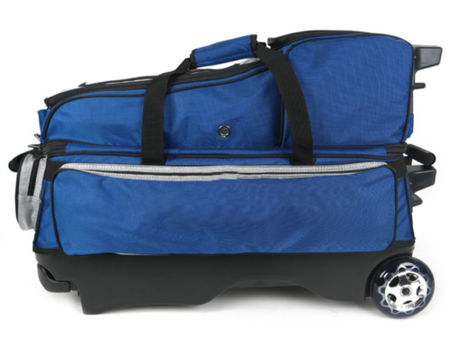 Premium 4 Bowling Ball Roller Bag ABS Blue Color Authentic 3