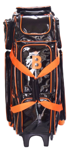 Enamel 4 Bowling Ball Roller Bag Brunswick Black/Orange Color Authentic 2