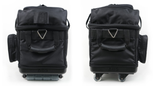 Premium 2 Bowling Ball Caster Bag ABS Black Color Authentic 3