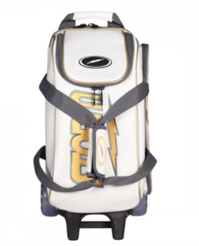 Volt 2 Bowling Ball Tote Roller Bag Storm White/Gold Color Authentic 2