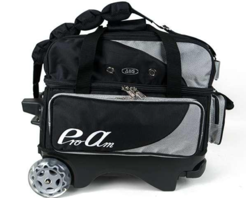 Premium 2 Bowling Ball Roller Bag ABS Black Color Authentic 2