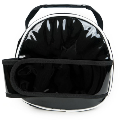 Enamel 1 Bowling Ball Mini Tote Bag Brunswick All Black Authentic 2