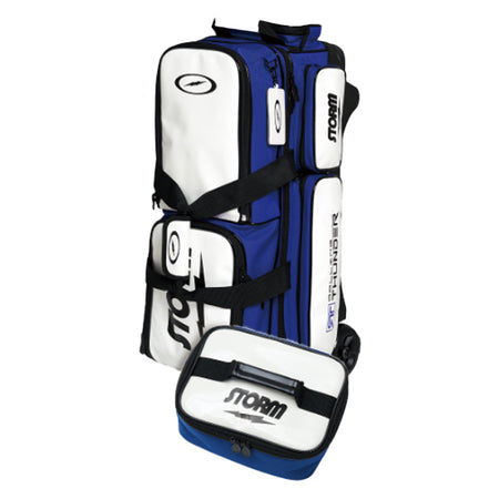Storm 2024 Rolling Thunder 3 Ball Roller Bag Accessory Pouch White Blue