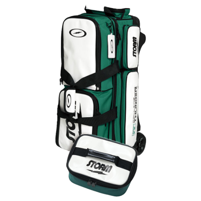 Storm 2024 Rolling Thunder 3 Ball Roller Bag Accessory Pouch White Green