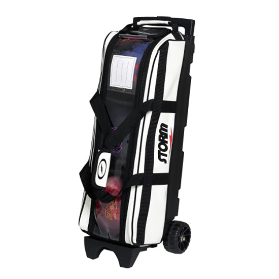 Storm Rolling Thunder Plus 3-Ball Inline Bowling Bag White with Enhanced Stability
