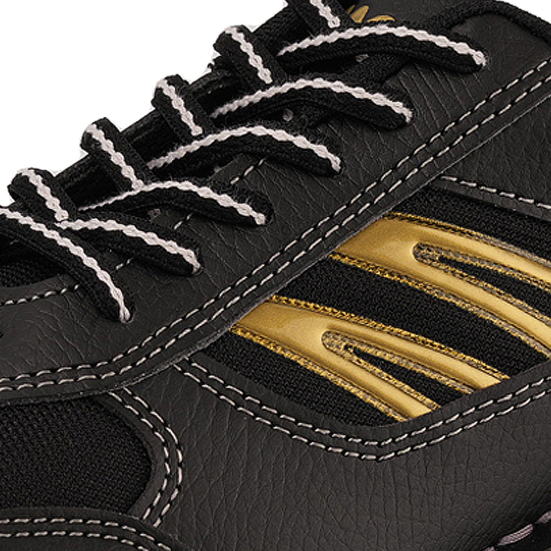 maxwelter max rise t-1 black bowling shoes closeup